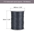 thumbnail image 2 of Unique Bargains Beading Thread Bracelet Weave Bead Craft Cord 1mm 159M/Roll (173-Yards) Decorative String, Deep Grey, 2 of 7