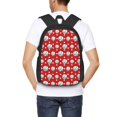 thumbnail image 4 of Xecao Cute Baseball for Backpack for School Travel Hiking with Adjustable Straps Large Capacity and Side Mesh Pockets, 4 of 6