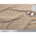 thumbnail image 2 of Soimoi Cotton Cambric Fabric Text & Tiger Face Cartoon Printed Fabric 1 Yard 56 Inch Wide, 2 of 3