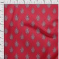 thumbnail image 3 of oneOone Cotton Cambric Fabric Leaves|Floral & Paisley Block Printed Craft Fabric BTY 56 Inch Wide, 3 of 4