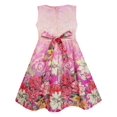 thumbnail image 2 of Robe Fille Sans Manches Imprimé Fleur Jardin Rouge 4 Ans, 2 of 4