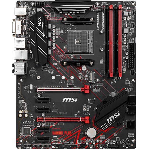 MSI AMD ATX Gaming Motherboard, B450 GAMING PLUS MAX, AM4, DDR4