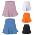 thumbnail image 1 of 2 in 1 Women Sport Skirt with Shorts Pockets Quick Dry Ruffled High Waist Athletic, 1 of 8