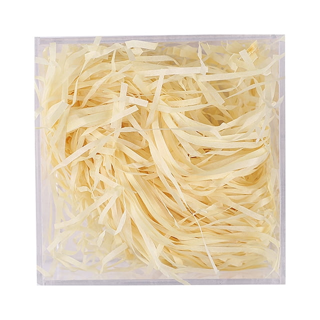 1 Pack Lafite Paper Raffia Filler Colorful Shredded Box Packaging Decoration Practical Wedding Party Easter New Year Log Color
