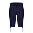 thumbnail image 4 of Weiqiqre Mens Pants Solid Color Casual Pants Casual Loose Straddle Pants Amall Foot Pants Full Length Pants Perfect for Outdoor Work and Casual Streetwear in Spring and Fall Seasons, 4 of 7