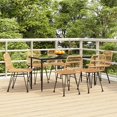 thumbnail image 1 of vidaXL 7 Piece Garden Dining Set Poly Rattan, 1 of 5