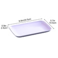 thumbnail image 3 of Rectangular Plastic Serving Plates Large Capacity | Fruit Sausage Snack Tray, Durable & Easy Clean, 24.5x14.5cm, Hot Pot Barbecue Platter for Entertaining, 3 of 6