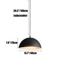 thumbnail image 2 of Glossy Dome Colorful Pendant Light Fixture, Minimalism Semicircle Metal Aluminum Pendant Lamp, Retro Ceiling Pendant Light, Pendant Lighting for Kitchen Island Dining Room Table, 2 of 7