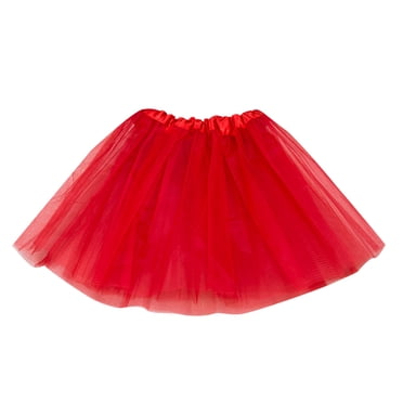 Fgnfyis Tutu Skirts for Women Holiday Party Fashion Birthday Cake Puffy Skirt 50Cm Length Mesh Half Skirt Women's Skirts Red One Size