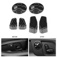 thumbnail image 3 of Ajuster 6 Pcs/Ensemble Motif Fibre de Carbone Poignée de Réglage Latérale Couvre-Bouton Compatible avec Ghibli 2014-17, 3 of 8