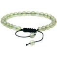thumbnail image 1 of Bracelet Ajustable Unisexe en Perles Rondes de 6 mm en Préhnite Naturelle, 1 of 3