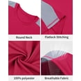 thumbnail image 3 of Charmo Mens UPF 50+ Swim Shirts Quick Dry Short Sleeve Swimsuit Tops Sun Protection Running Sufring Rash Guards, 3 of 9