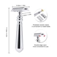 thumbnail image 5 of Double Edge Safety Razor Men's Traditional Shaving Razor Long Handled, 5 of 5
