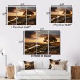 thumbnail image 4 of Designart Large Sky framed wall Art, Brown Sky Photo euphony , sky framed wall art decor, Multi-Color Traditional Gold framed wall art, 44x34 inches Gold Frame, 4 of 5