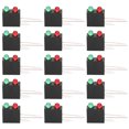 thumbnail image 4 of 100Pcs LED Plastic Holder Dual‑Hole Black Square 90 Degree Curved Base with Red Green Light 3mm, 4 of 14