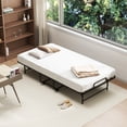 thumbnail image 3 of Patiojoy Lit Pliant Format Simple avec Matelas Matelas en Mousse Mémoire Gel Cadre en Métal Robuste Lit d'Appoint, 3 of 10