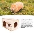 thumbnail image 4 of Animal Wooden House, Animal Hideout Hut Bottomless Simple Design  for Rabbit for Cats, 4 of 7