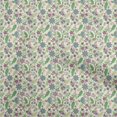thumbnail image 1 of oneOone Coton Popeline Sergé Jaune Clair Tissu Jacobée Robe Florale Tissu Tissu Imprimé par la Cour 56 Pouces de Large, 1 of 5