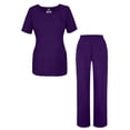 thumbnail image 1 of Adar Universal Women's Scrub Set - V-neck Scrub Top and Elastic Pull-On Scrub Pants, 1 of 1