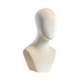 thumbnail image 2 of Yinanstore Mannequin de Buste Tête Support Polyvalent pour Coiffe Usage Commercial Chapeaux Beige, 2 of 8