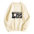 thumbnail image 3 of MesaSe Sweat-Shirt Femme Sweat-Shirt Col Rond Pull Lettre Print Hoodie, 3 of 3