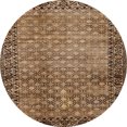 thumbnail image 1 of Ahgly Company Indoor Round Abstract Sangria Brown Southwestern Area Rugs, 3' Round, 1 of 6