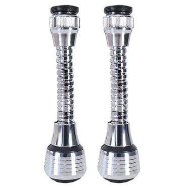 Binwennn down Faucet Spray Head Stainless Steel Faucet Kitchen down Kitchen Faucet Head Flexible Faucet Sprayer Attachment 360 ° Kitchen Extender ABS Polished For Cold Hot Water