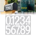 thumbnail image 2 of 4 Inch Large Size Number Stickers, 1 Sheet Self Adhesive House Numbers for Mailbox, Trash Cans - Waterproof Vinyl Numbers Sticker, for Easy Backing Peeling, Bold and Easy-to-Read House Number Labels, 2 of 9
