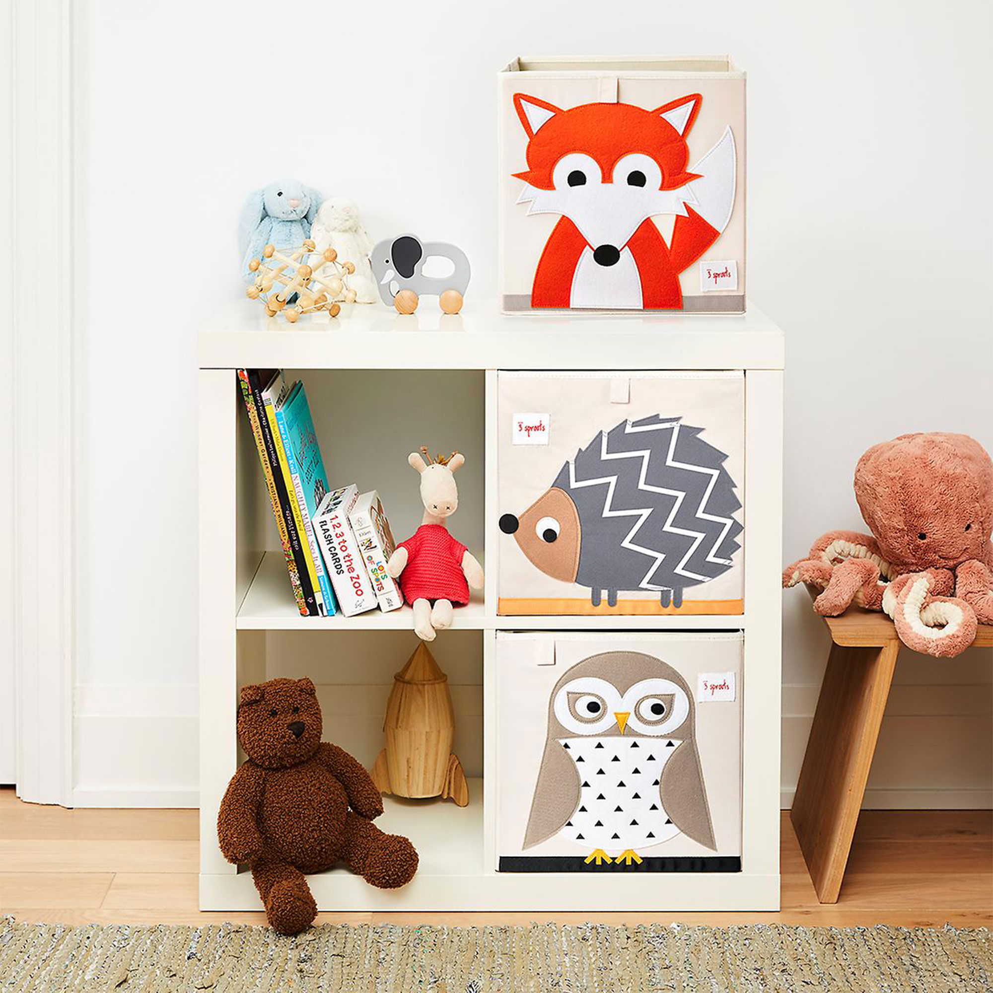 3 Sprouts Owl Baby Toy Storage Box