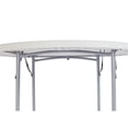 thumbnail image 3 of NPS BTR Series Table Pliante Ronde en Plastique Robuste de 48 Pouces en Gris Moucheté, 3 of 9