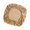 thumbnail image 1 of Elastic Office Chair Seat Covers Stretchable Chair velvet computer Slipcover Light Brown, 1 of 9