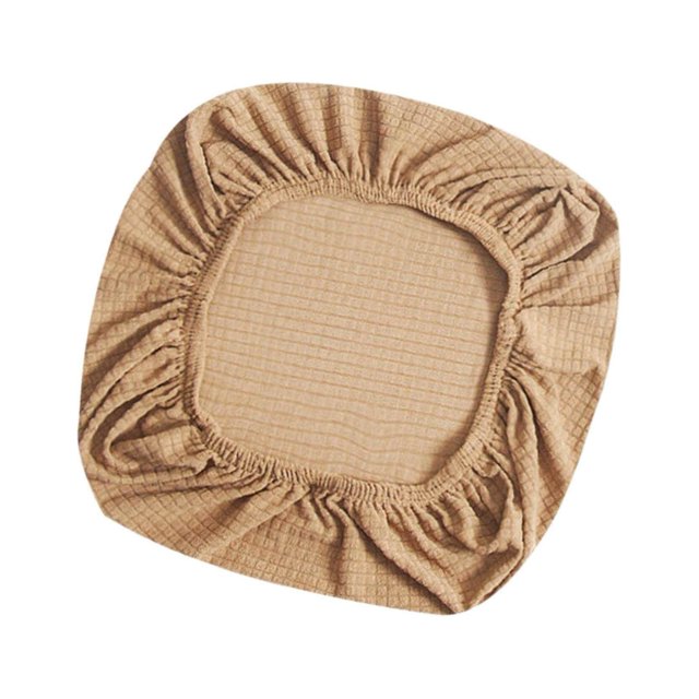 Elastic Office Chair Seat Covers Stretchable Chair velvet computer Slipcover Light Brown