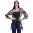 thumbnail image 1 of Moomaya Cardigan Court en Georgette Imprimée pour Femmes, Vêtements de Plage, Châle et Couvre-Maillot, 1 of 5