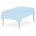 thumbnail image 1 of Penkiiy Checkered Tablecloth 554 x 108 Inch Plastic Plaid Tablecloth Vinyl Tablecloth with Flannel Backing Party Table Cloth Oilcloth Waterproof Tablecloth, 1 of 9