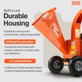 thumbnail image 2 of SuperHandy Mini Wood Chipper Shredder Mulcher Heavy Duty 7HP Compact Design 3" Inch Max Capacity, 2 of 7