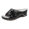 thumbnail image 2 of drppepioner Woman Fish Mouth Collection Leather Soft Footbed Orthopedic Arch-Support Sandals Sandals for Women, 2 of 6