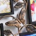 thumbnail image 3 of Decorative 4 Opening Wall Hanging Photo Frame with Flowers and Vintage Collage Family Picture Frame(Black), 3 of 5