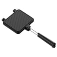 thumbnail image 1 of Home Kitchen Item Clearance!Pcksrro Breakfast Sandwich Maker Sandwich Maker Hot Dog Toaster Press Bakeware Nonstick Frying Pan Pancake Pan Cooker With Removable Handle for Breakfast Pancakes Omele, 1 of 8