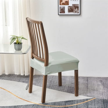 Holiday GiftsHome textiles,Waterproof Seat Covers For Dining Room Chairs Set , Leather Chair Seat Slipcovers Dining Chair Cover Removable Washable Chair Protctor Cover, Rear Covers