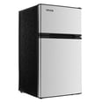 thumbnail image 1 of VEVOR Mini Fridge with Freezer 3.2 Cu.Ft Two Door Compact Refrigerator Stainless, 1 of 9