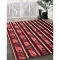thumbnail image 3 of Ahgly Company Tapis d'Intérieur Rectangulaires Transitionnels Rouges Lavables à la Machine, 2 Pieds x 4 Pieds, 3 of 7