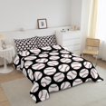 thumbnail image 3 of Erosebridal Ensemble de Literie Sports de Balle Couette Simple pour Enfants, Couette en Duvet Baseball, Décor Thème Sports, Réversible, 3 of 7