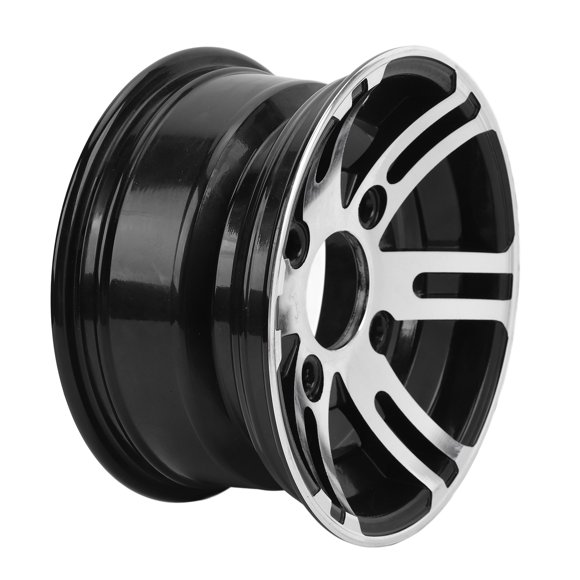 Jante de Roue de VTT de 10 Pouces, Jante de Roue en Alliage d'Aluminium à Haute Résistance, Moyeu de Jante Universel pour la Plupart des Quads, Kart, Golfs, Chariots, Véhicules Tout-Terrain, Quads