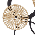 thumbnail image 2 of Bouclair Natural & Black Rattan and Metal Circles Wall Art, 2 of 3