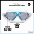 thumbnail image 4 of Dolfino Pro Axis Adult Watersport Goggle - Turquoise/Silver, 4 of 7