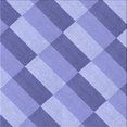 thumbnail image 1 of Ahgly Company Tapis d'Intérieur Lavable en Machine Carré Transitionnel Jeans Bleu, 6 Pieds Carré, 1 of 7