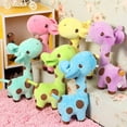 thumbnail image 2 of Stuffed Toy Skin-friendly Soild Color Cartoon Animal Giraffe Shape Stuffed Animal Plush Toy for Kid, 2 of 10