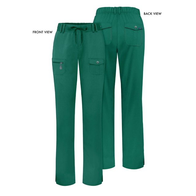 Adar Pro Sarraus pour Femmes - Pantalon de Sarrau Yoga à Jambe Étroite - P4100T - Étain - 3X