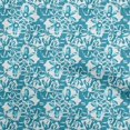thumbnail image 1 of oneOone Tissu Polyester Spandex Bleu Sarcelle Abstrait Matériel de Robe Tissu Imprimé Tissu au Mètre 56 Pouces de Large, 1 of 5
