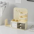 thumbnail image 4 of Desk Pegboard Organizer Box | Pen and Stationery Storage Container | Retractable Book Stand | Plastic Desk Accessory for Office, Dorm, Study Table, and Home Workspace, 4 of 6